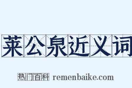 莱公泉近义词是什么意思的图片